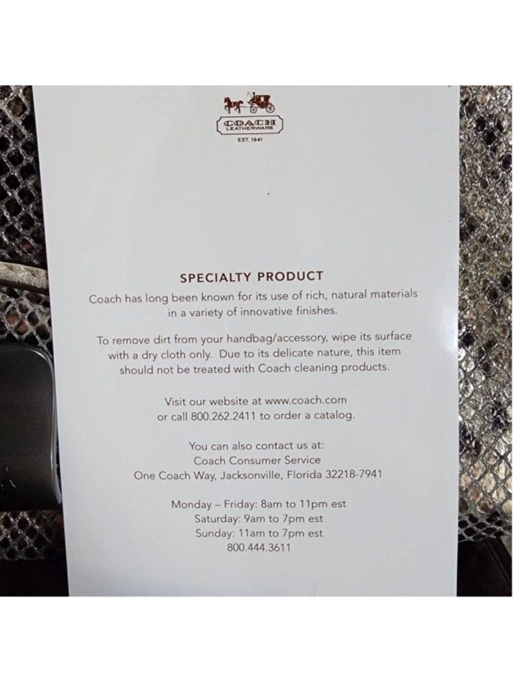 NWOT Coach Limited Edition Metallic Snakeskin Clutch - Picture 16 of 16